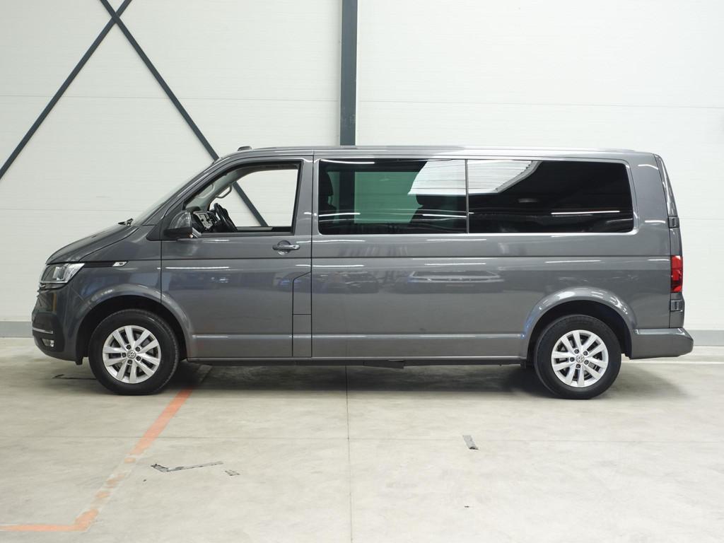 Volkswagen Transporter 2.0 TDI L2H1 Automaat Dubbele Cabine, Auto's, Bestelauto's, Stof, Gebruikt, 4 cilinders, 150 pk