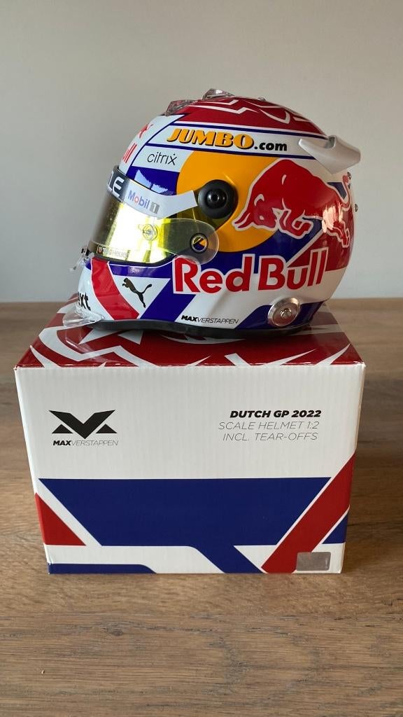 Max Verstappen Dutch GP 2022 Helmet 1:2, Ophalen of Verzenden, Nieuw, Formule 1