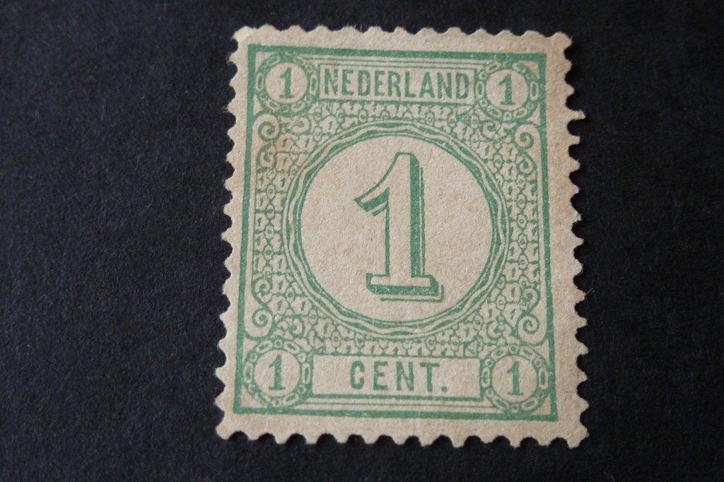 Postzegels - zeldzame oude 1 cent groen 1876 ongestempeld, Ophalen of Verzenden, T/m 1940, Postfris