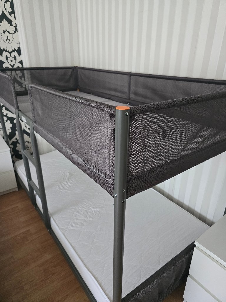 Stapelbed IKEA TUFFING, Ophalen, 90 cm, Tweepersoons, Minder dan 160 cm
