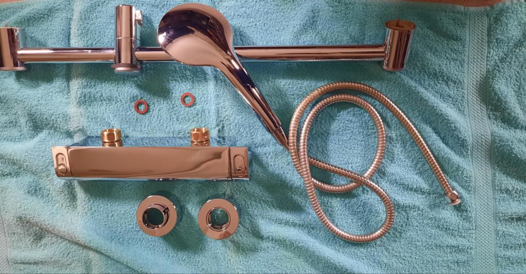 Grohe 2000 thermostaatkraan,  complete set, Ophalen of Verzenden, Douche