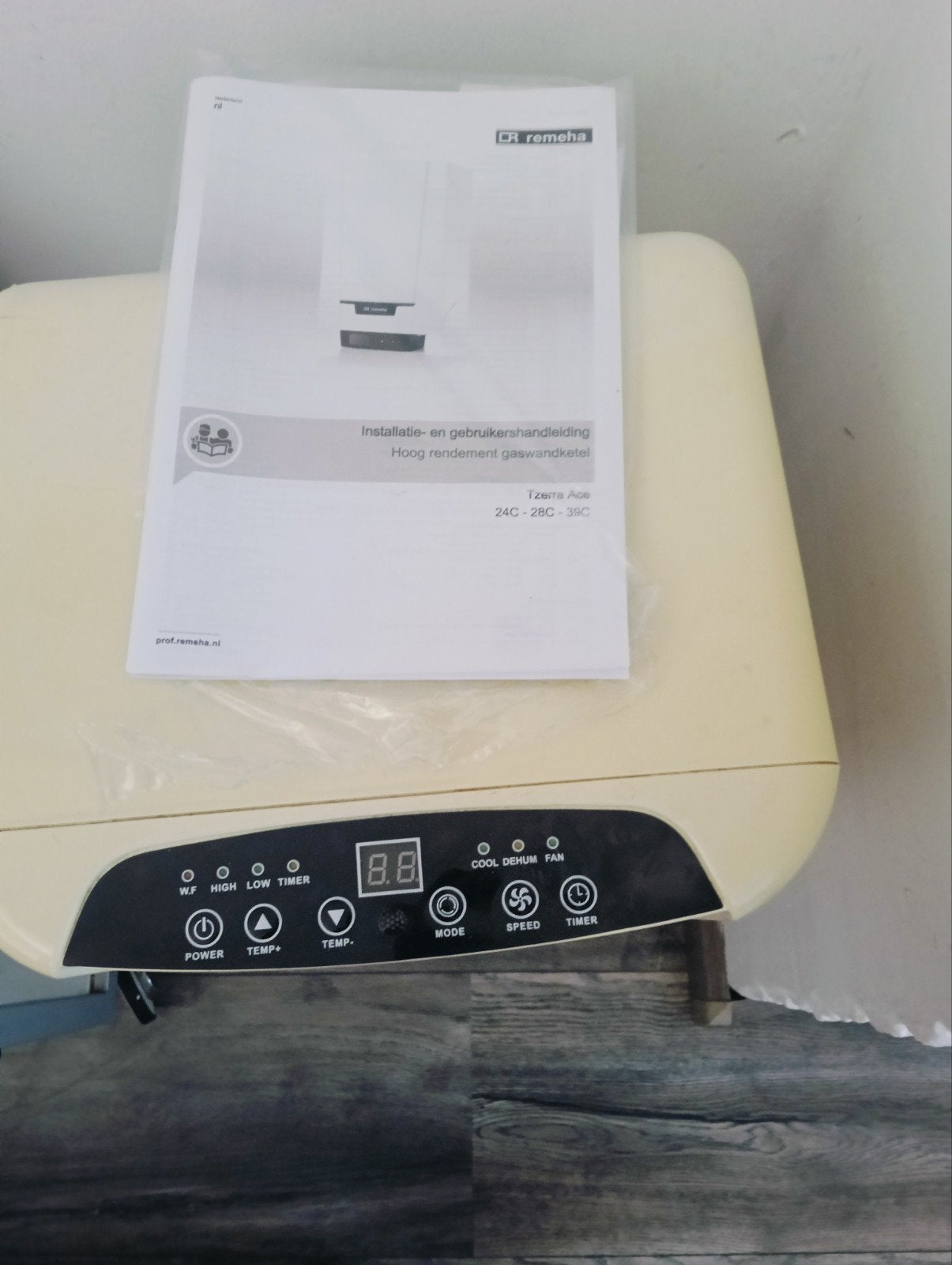 Te koop Er Remeha hoog rendement, Ophalen of Verzenden, Wandairco, Minder dan 60 m³, 3 snelheden of meer