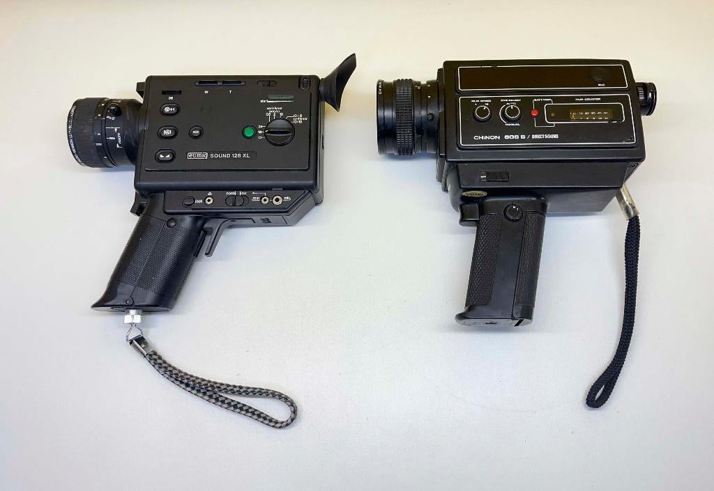 2 x 8mm Filmcamera CHINON 606S&eumig SOUND 128 XL voor hobby, N, N, Ophalen of Verzenden, N
