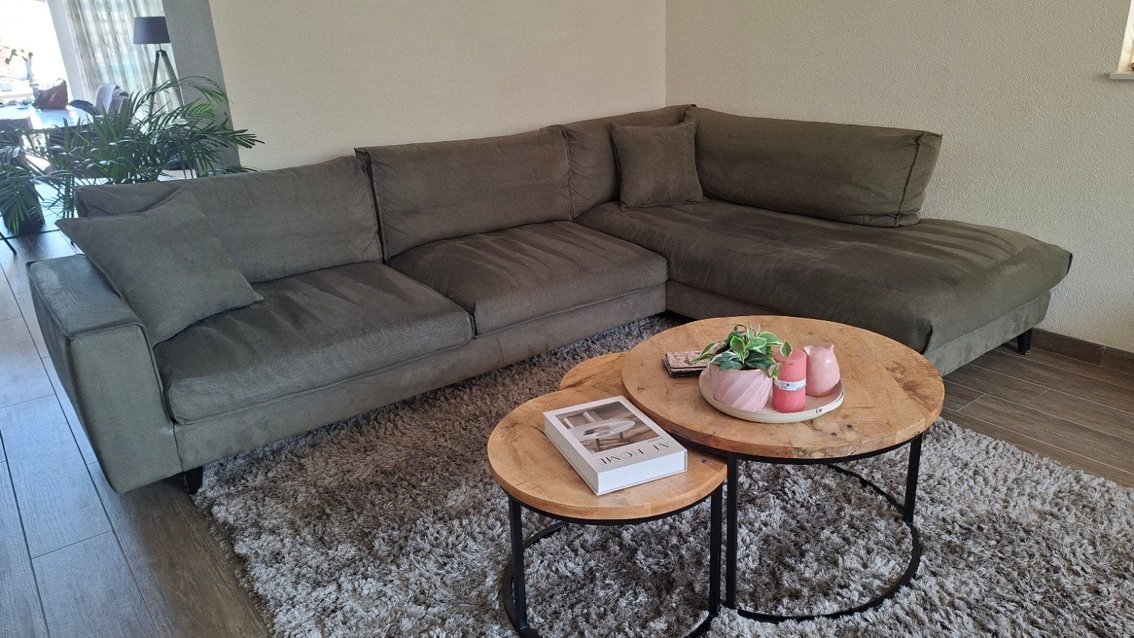 Goossens Hoekbank Jonas - Comfortabele en Stijlvolle Bank, Modern, Comfortabel, Gebruikt, 100 tot 125 cm, Hoekbank
