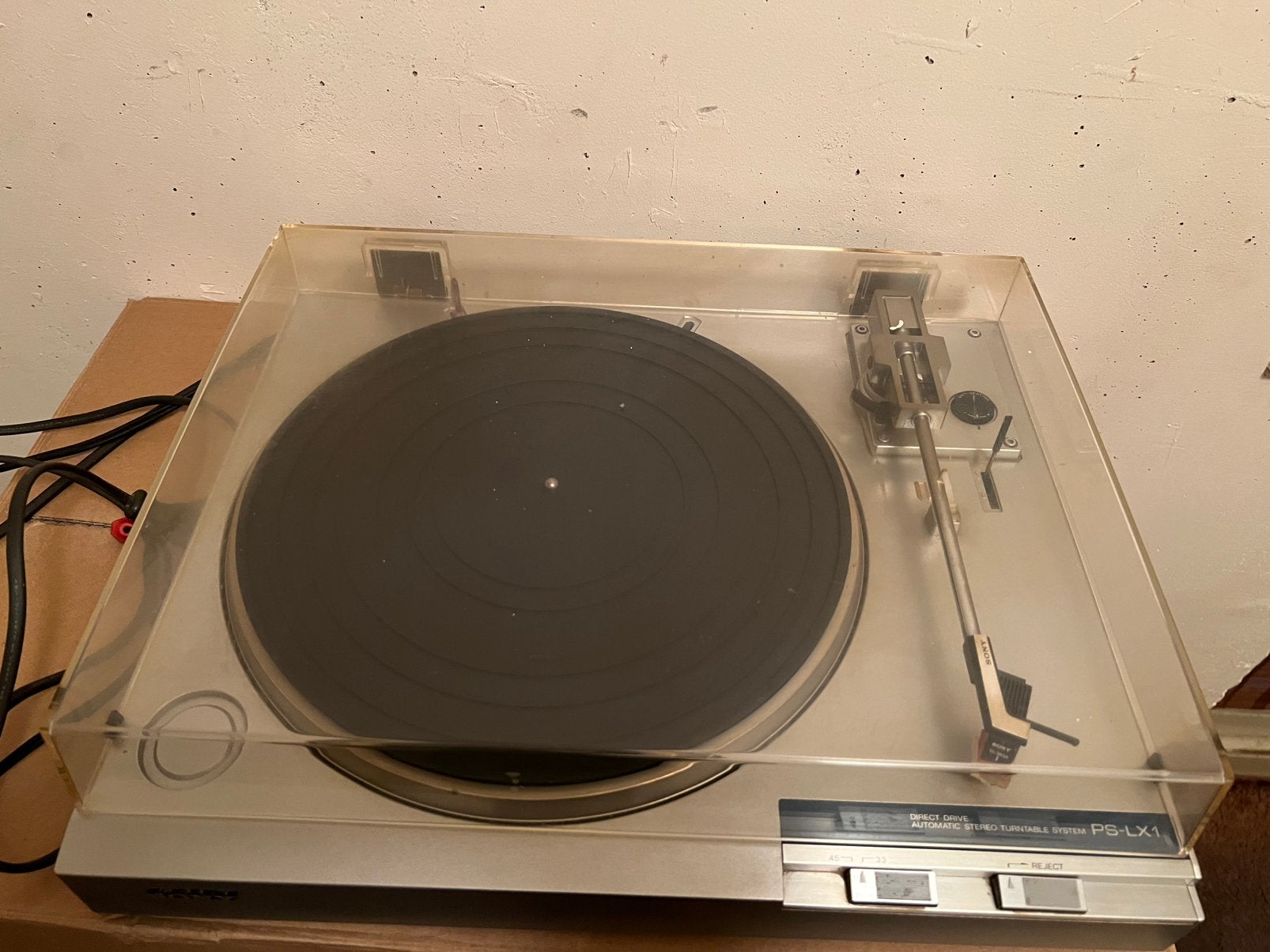 Vintage Sony PS-LX1 direct drive turntable, Audio, Tv en Foto, Platenspelers, Verzenden, Gebruikt, Platenspeler, Sony