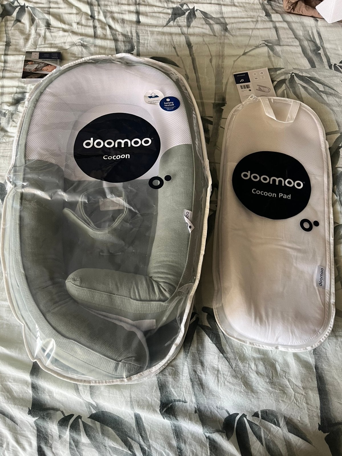 Doomoo Cocoon babynestje groen, Ophalen, Zo goed als nieuw