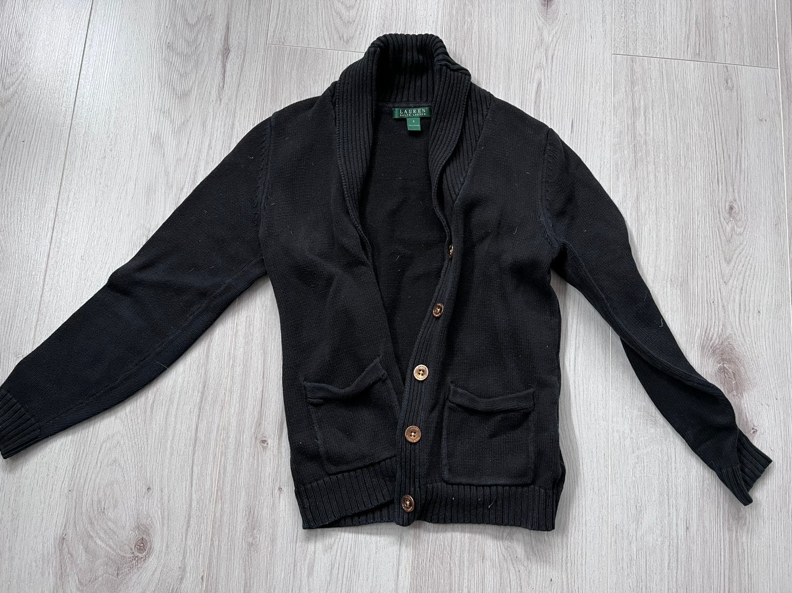 Zwarte Ralph Lauren dames vest - Maat S, Ophalen of Verzenden, Zo goed als nieuw, Maat 36 (S), Zwart