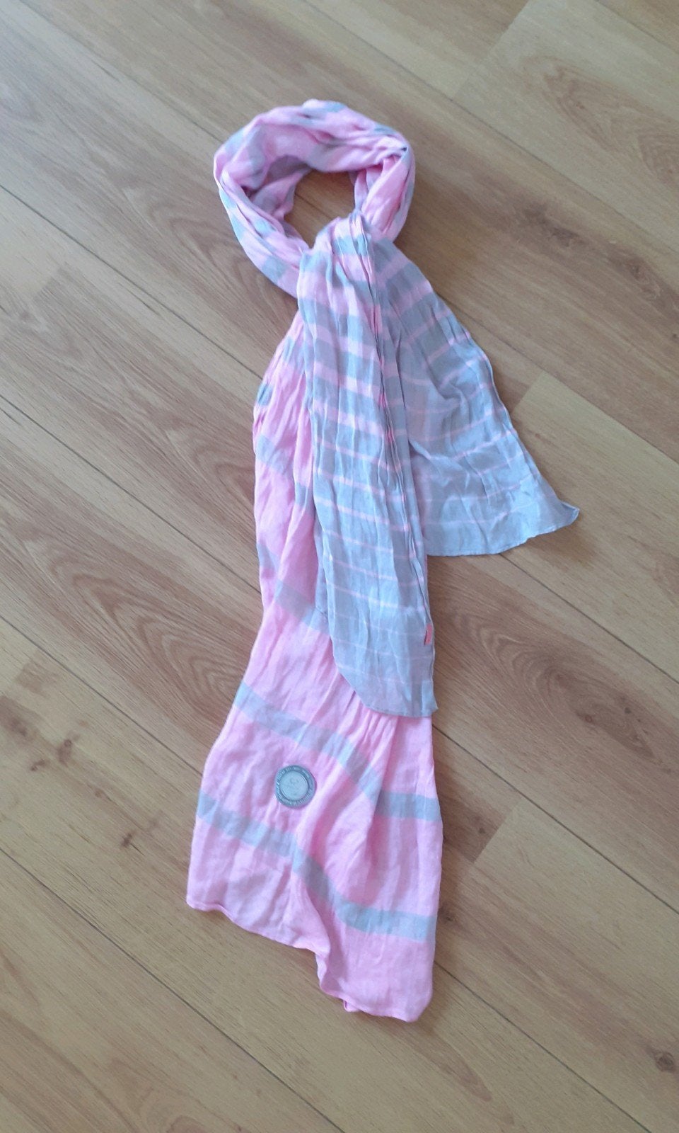 Gaastra Super Series sjaal roze/grijs gestreept viscose, Kleding | Dames, Mutsen, Sjaals en Handschoenen, Gaastra, Maat 46/48 (XL) of groter