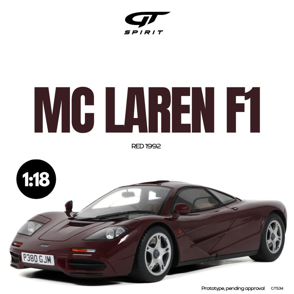 Gt Spirit
McLaren F1 Street Edition
1/999
1:18 Nieuw, Hobby en Vrije tijd, Ophalen of Verzenden, Nieuw, Auto