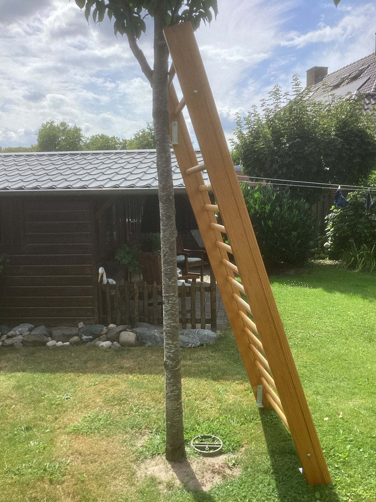 Wandrek/klimrek 260x100 cm met bevestigingsmateriaal, Ophalen, Gebruikt, Klimwand