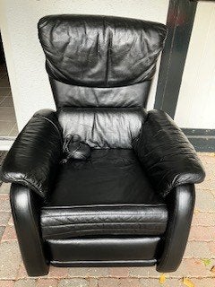 Fitform luxe leren relax fauteuil/sta-op-stoel, Ophalen, Minder dan 50 cm, Gebruikt, Minder dan 75 cm