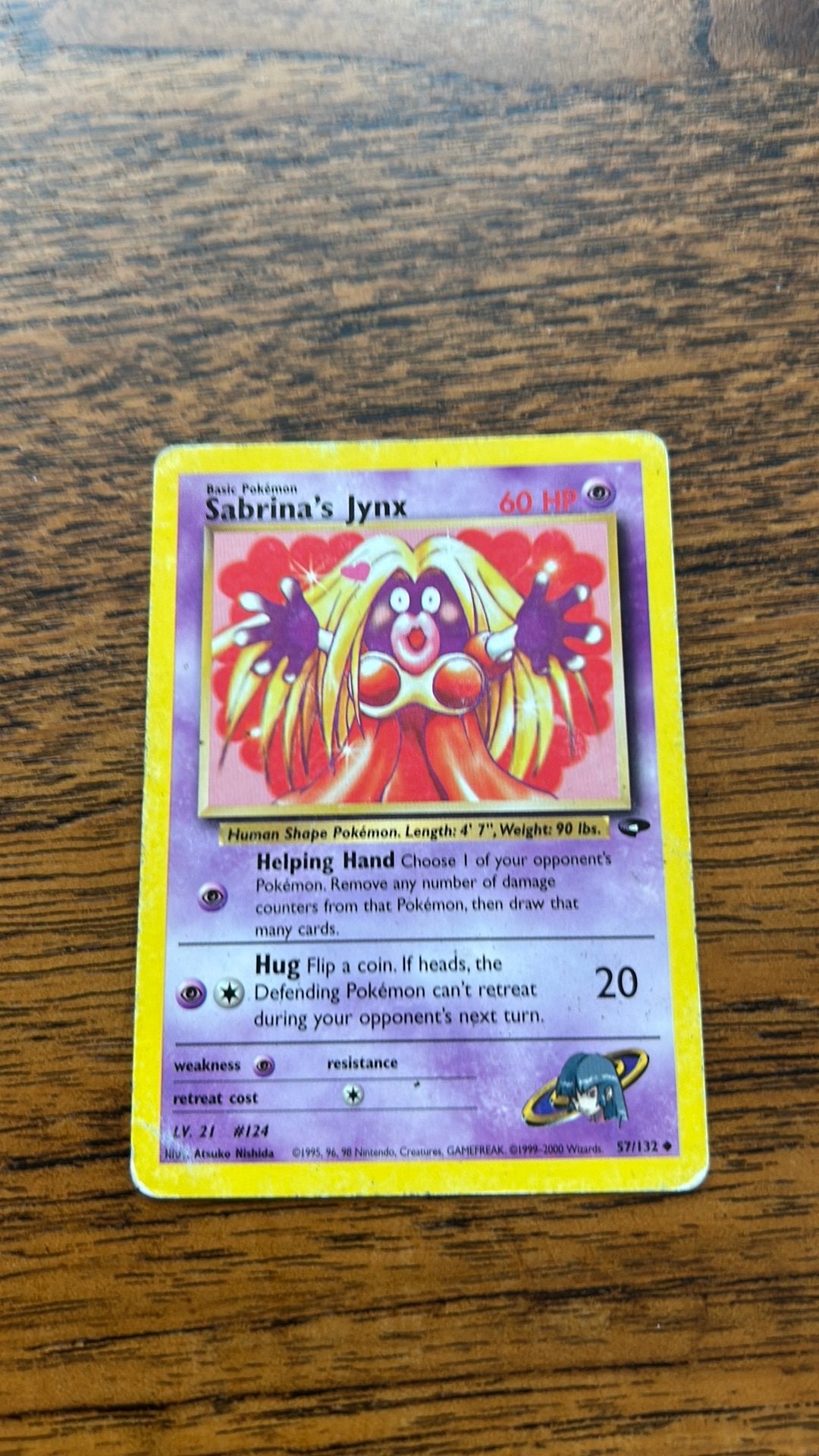 Sabrina's Jynx 57/132 Gym Heroes, Ophalen of Verzenden, Gebruikt, Losse kaart