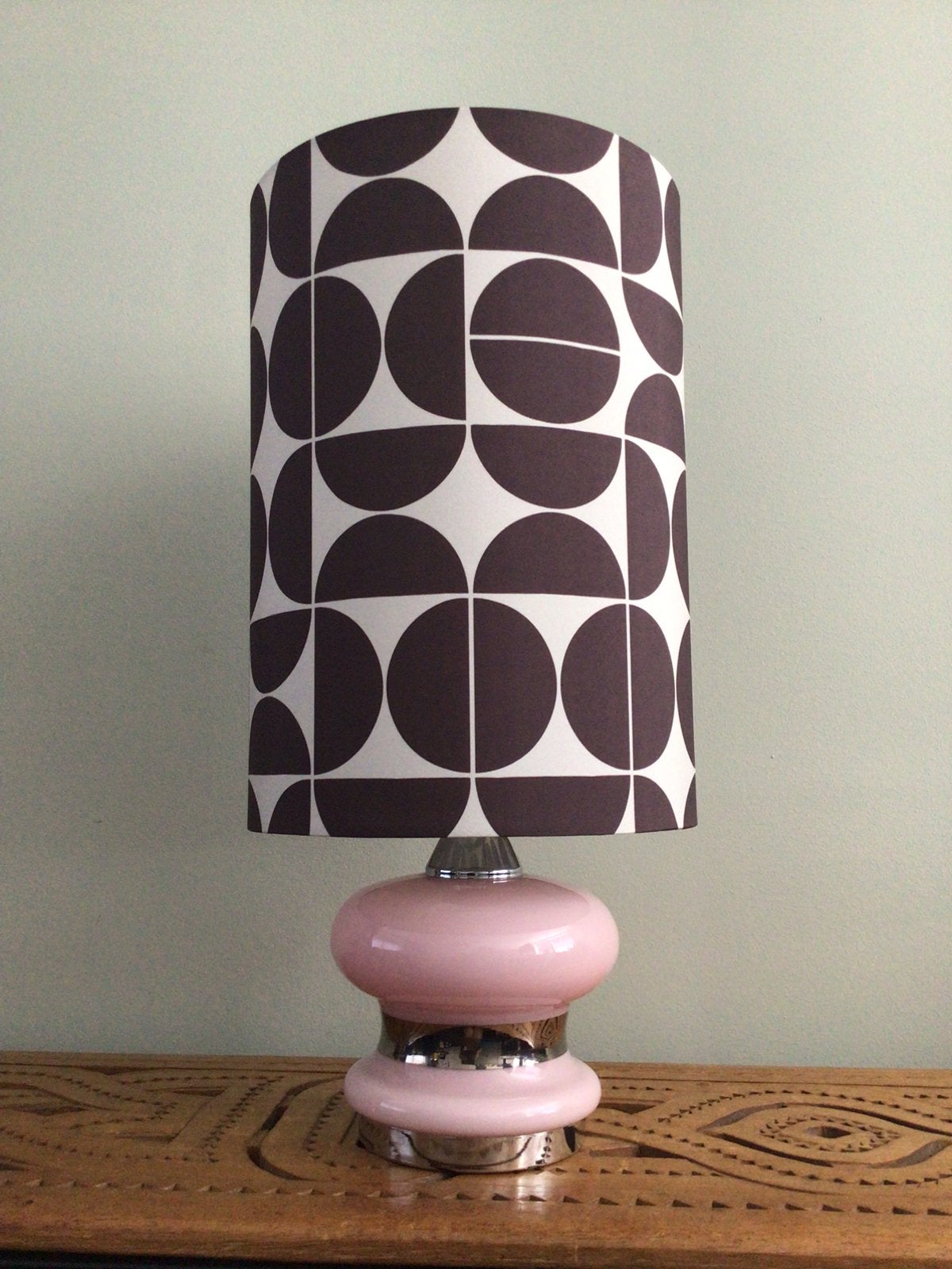 Vintage Space Age Tafellamp, Ophalen of Verzenden, Zo goed als nieuw, Glas, Vintage