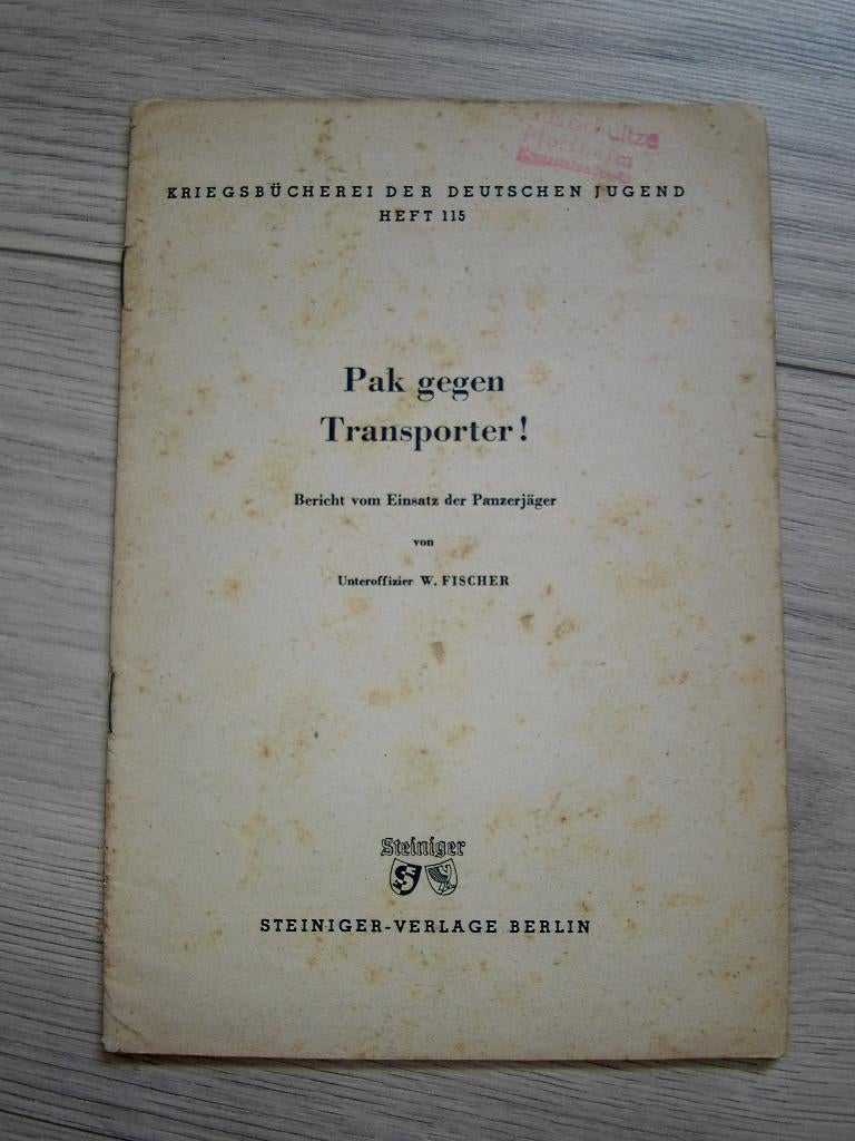 Kriegsbücherei der DJ : Pak gegen Transporter !, Verzenden, Overige soorten, Duitsland, Boek of Tijdschrift