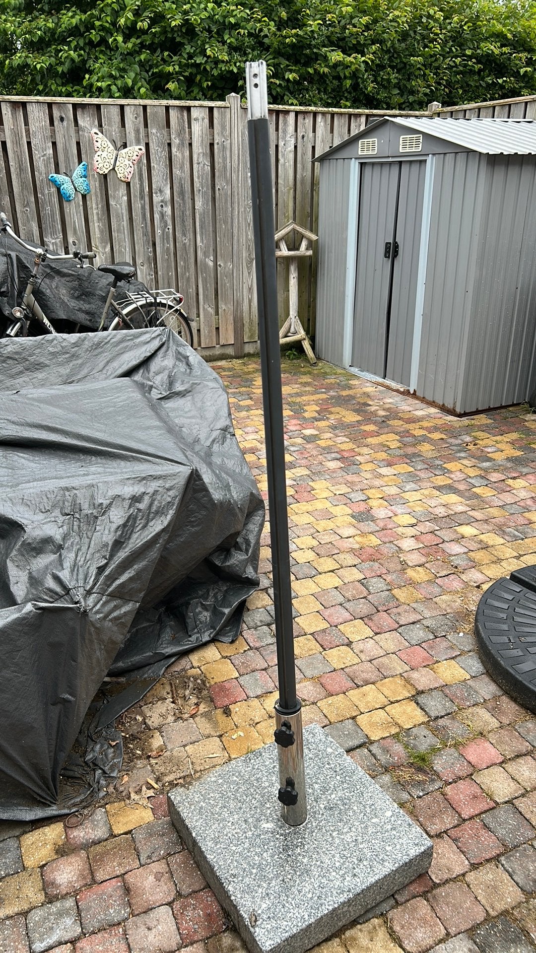 Parasol voet, Tuin en Terras, Parasols, Ophalen, Gebruikt, Minder dan 1 meter, Parasolvoet