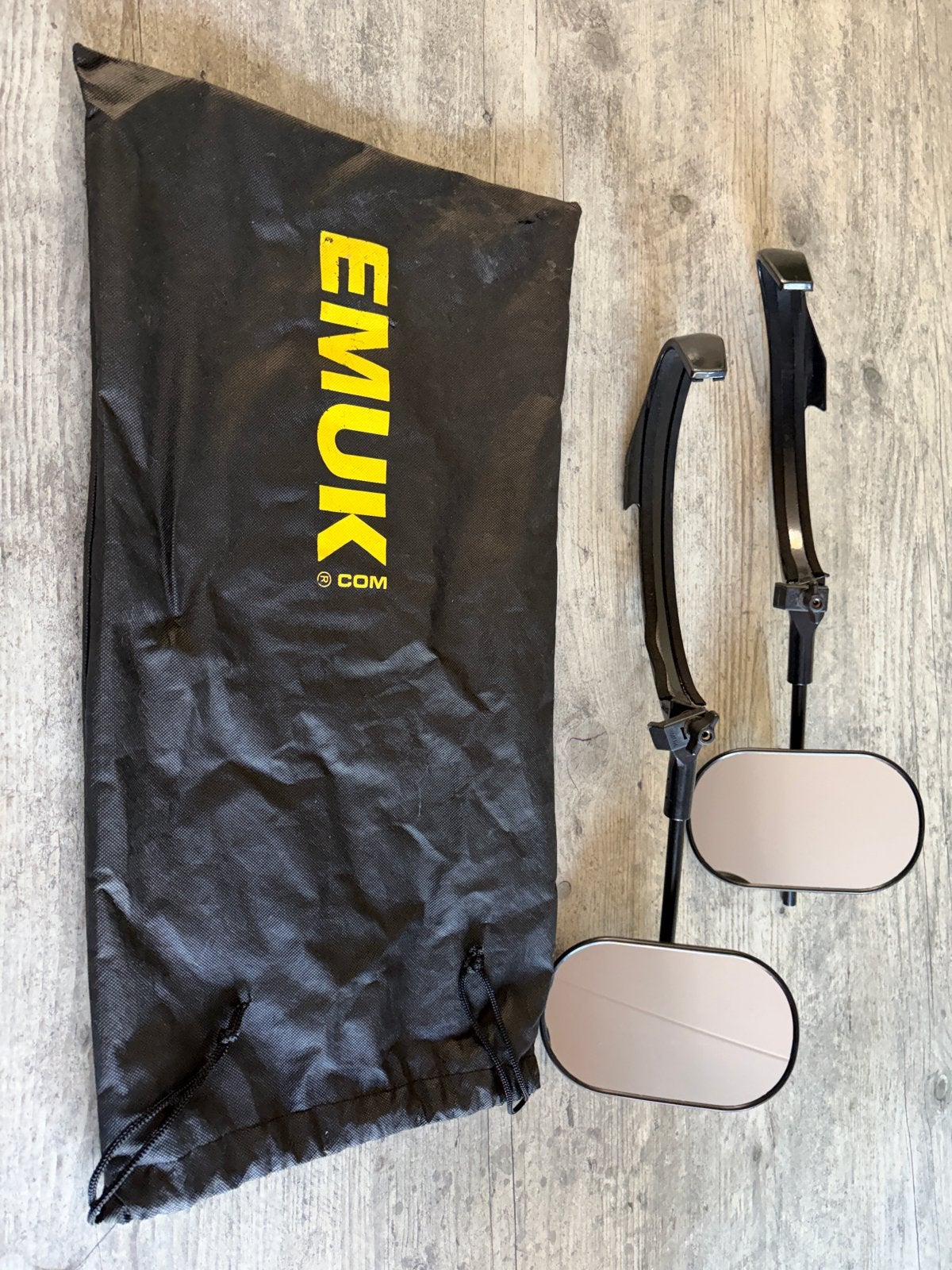 Emuk opzetspiegels type 100305 voor caravan/aanhanger, Verzenden, Gebruikt