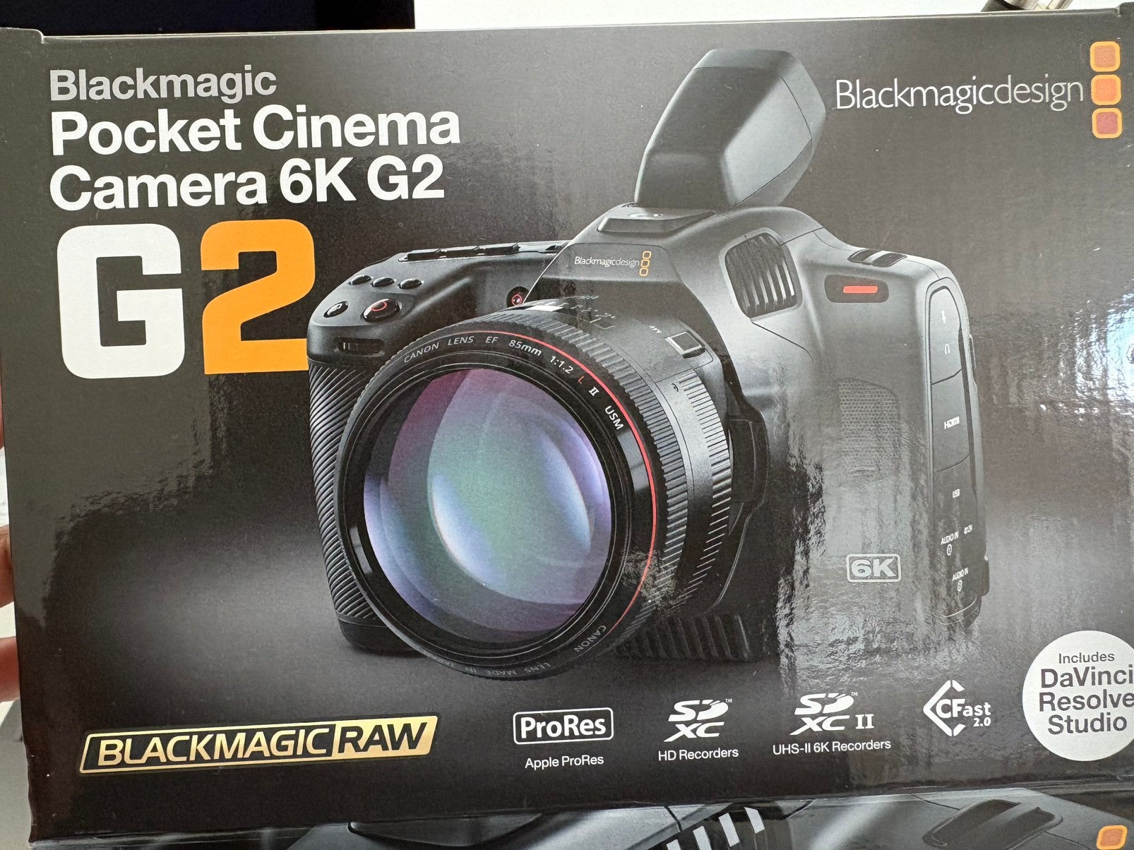 Blackmagic Pocket Cinema Camera 6K G2-Bax Garantie, Overige merken, Nieuw, Overige soorten, Ophalen of Verzenden