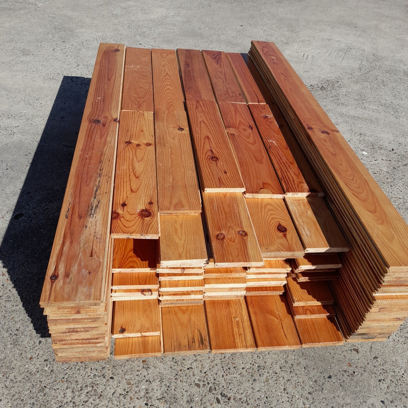 Massieve grenen vloerdelen 28m2 houten vloer 15,7 cm breed, Ophalen, Nvt, Nvt, Nvt