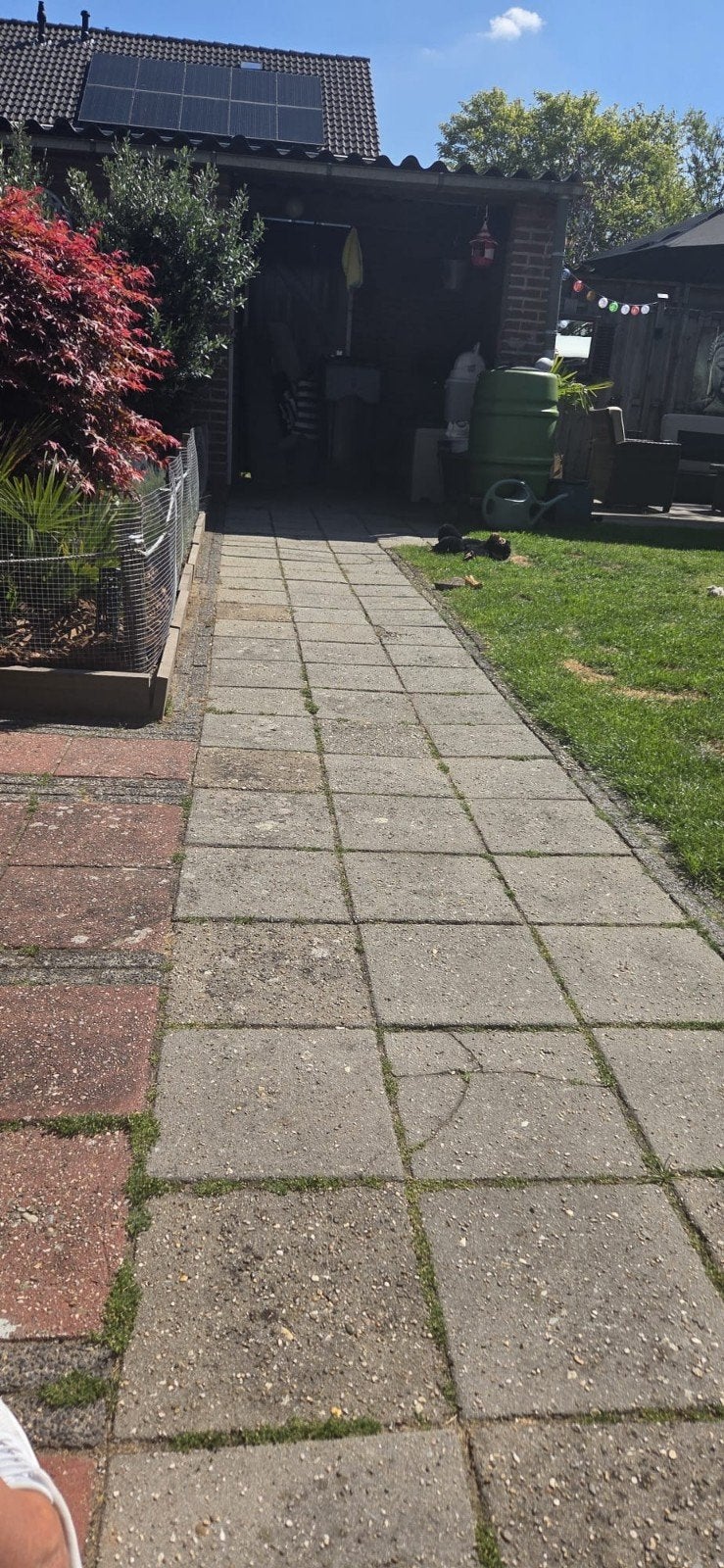 Gratis ophalen, zelf eruit halen in week 32., Ophalen of Verzenden, Gebruikt, Beton, Terrastegels