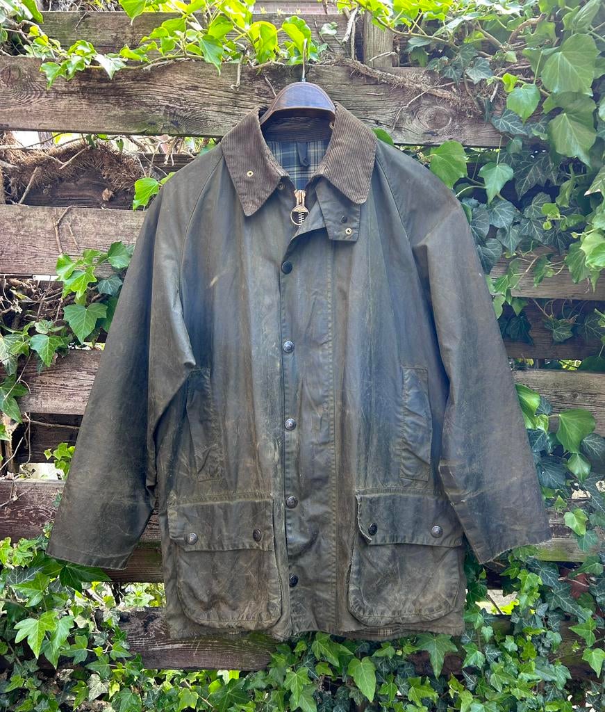Barbour Beaufort 2 Crest Waxjas Wax Jack Jas Bedale 40 M, Ophalen of Verzenden, Zo goed als nieuw, Groen