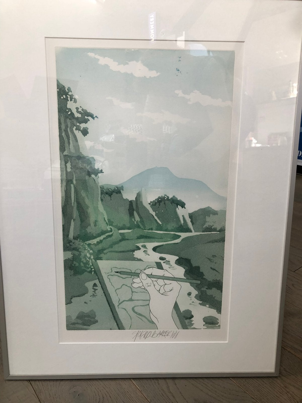 Kleurenets ‘Het Karbouwengat’, Sjoerd Bakker uit 1986, Ophalen of Verzenden