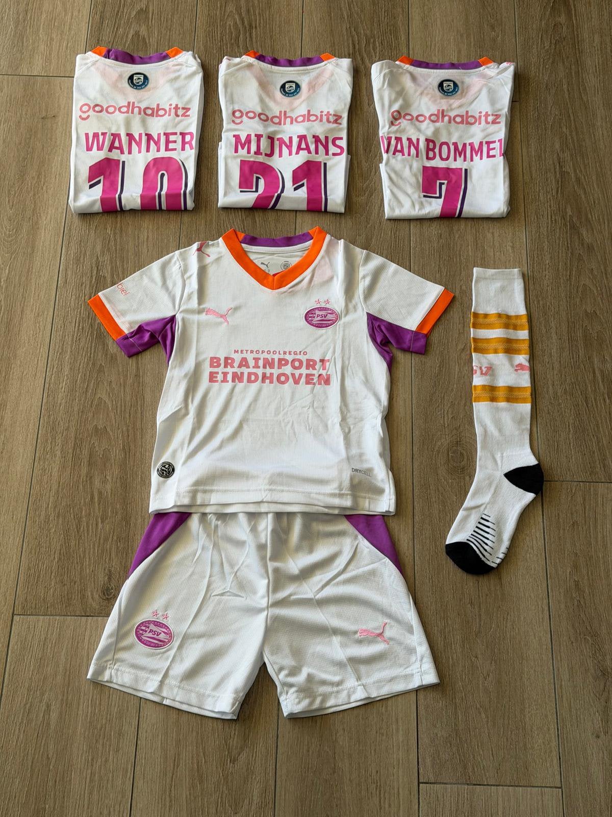 PSV voetbal tenue / set voor kids ! Maat 116 t/m 164, Ophalen of Verzenden, Zo goed als nieuw, Jongen of Meisje, Setje