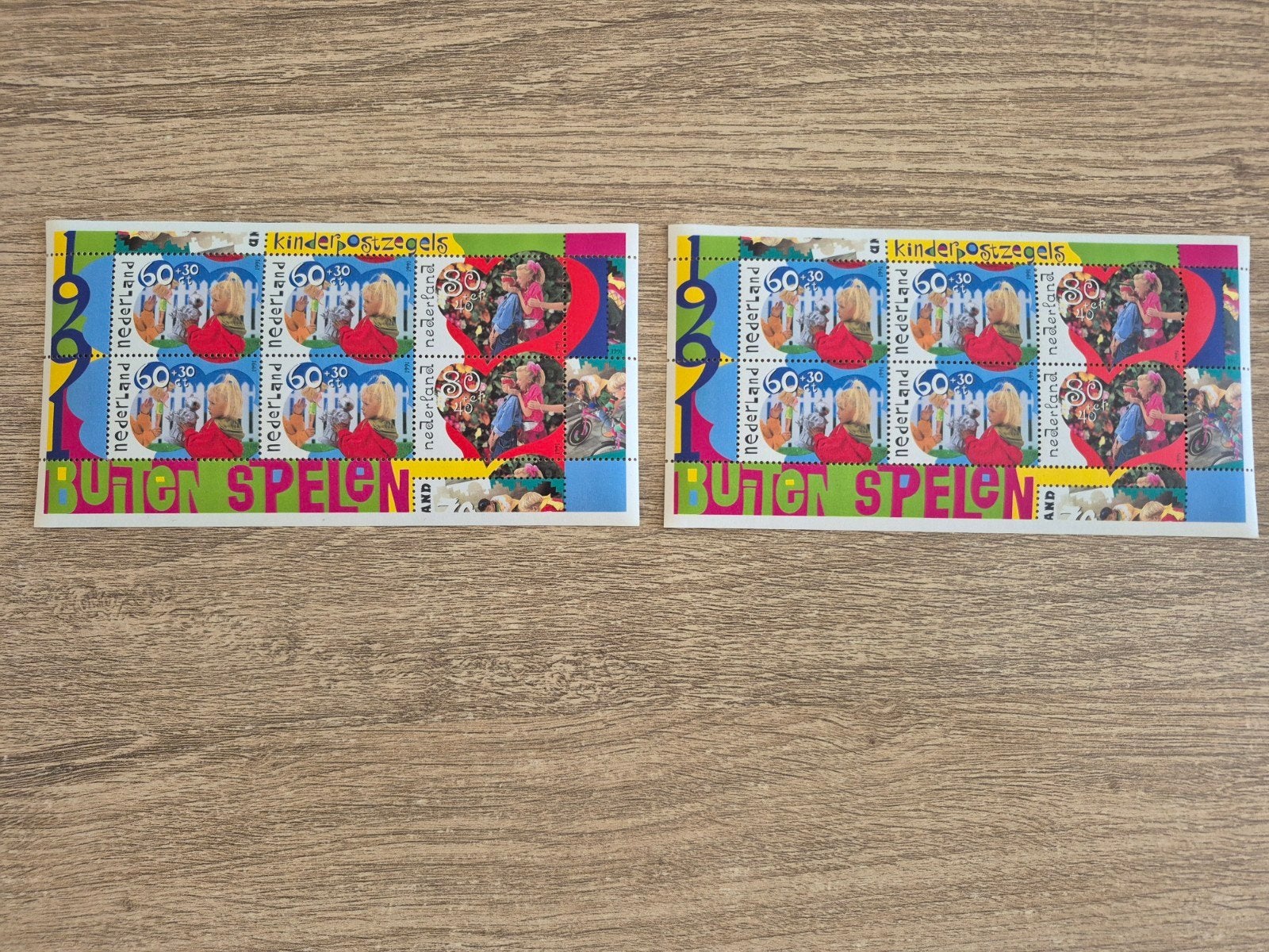 2x Kinderpostzegels 1991 "Buiten Spelen" Postfris, Postzegels en Munten, Postzegels | Nederland, Ophalen of Verzenden, Na 1940