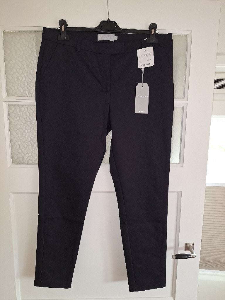 Nieuwe donker blauwe broek Elvira 42, Blauw, Maat 42/44 (L), Nieuw, Ophalen of Verzenden