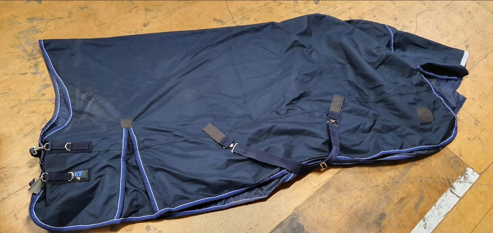 Equitheme regendeken halve hals 205 cm, Dieren en Toebehoren, Paarden en Pony's | Dekens en Dekjes, Full (L), Kruissingels, Gebruikt