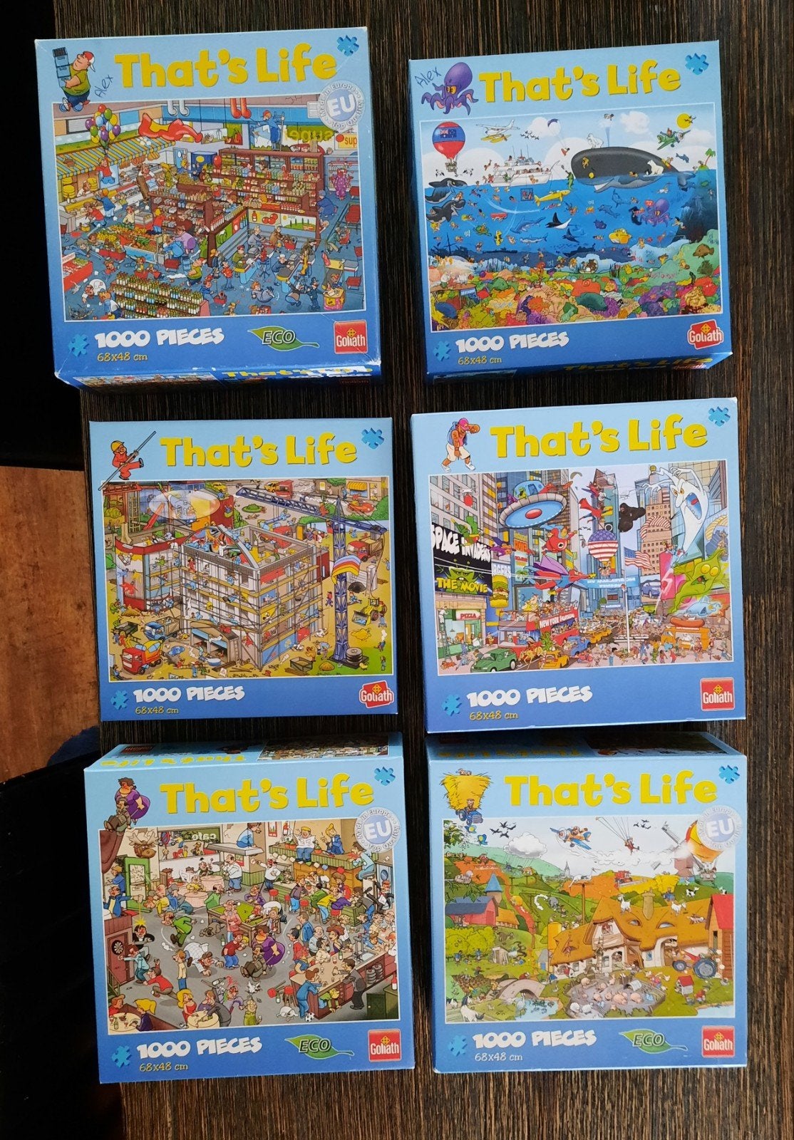 puzzel 1000 stukjes, Ophalen, 500 t/m 1500 stukjes, Zo goed als nieuw