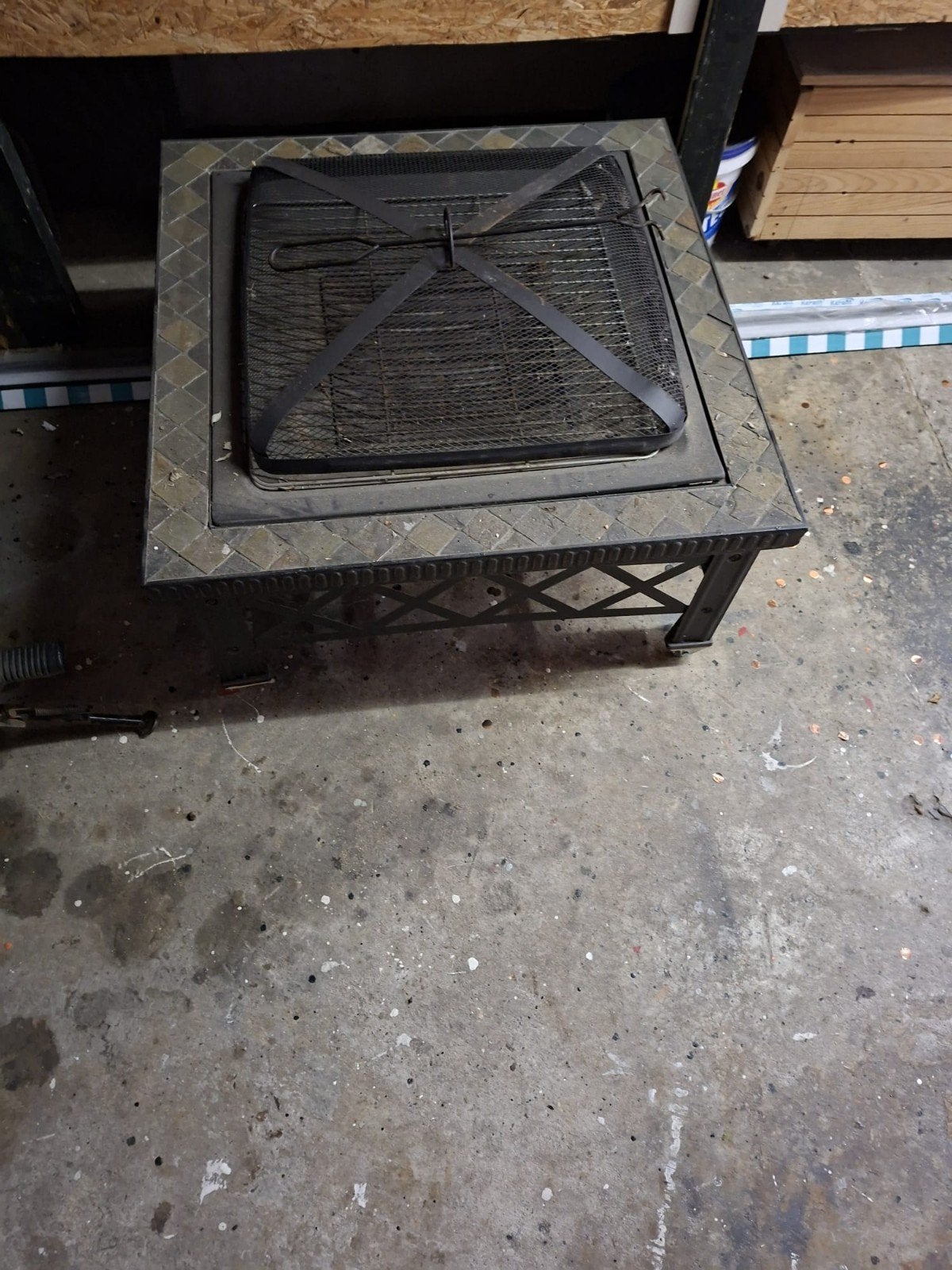 vuur/bbq tafel, Ophalen