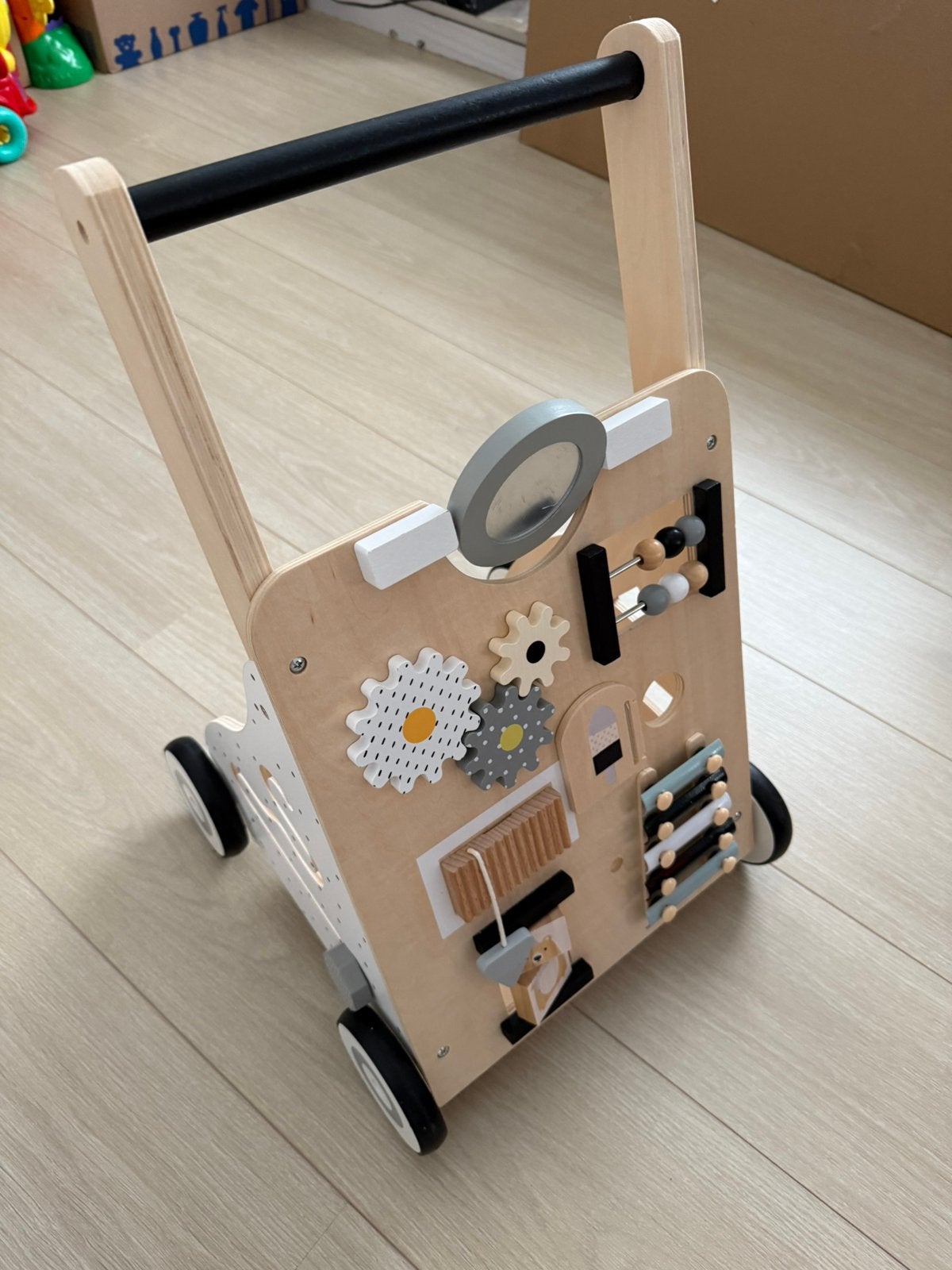 Houten loopwagen Petite Amelie Unicorn Lara in nieuwe staat, Kinderen en Baby's, Ophalen of Verzenden, Nieuw, Duw- of Trekspeelgoed