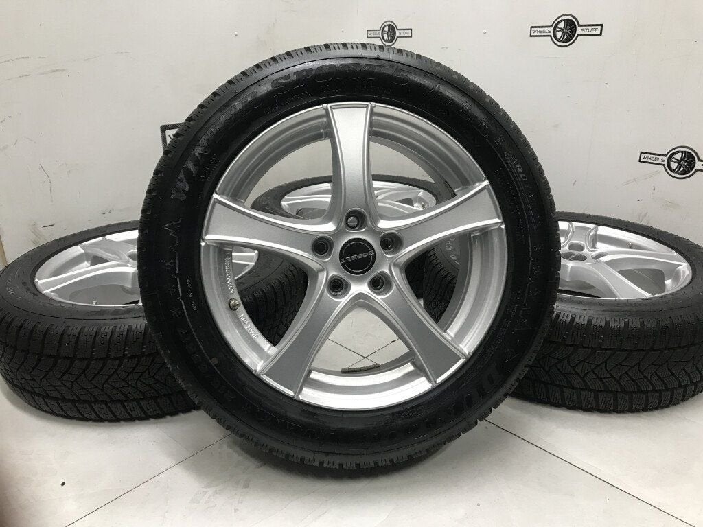 VW Caddy lichtmetaal velgen 17 winterbanden 5x112, Auto-onderdelen, Banden en Velgen, Ophalen, Gebruikt, 17 inch, Banden en Velgen