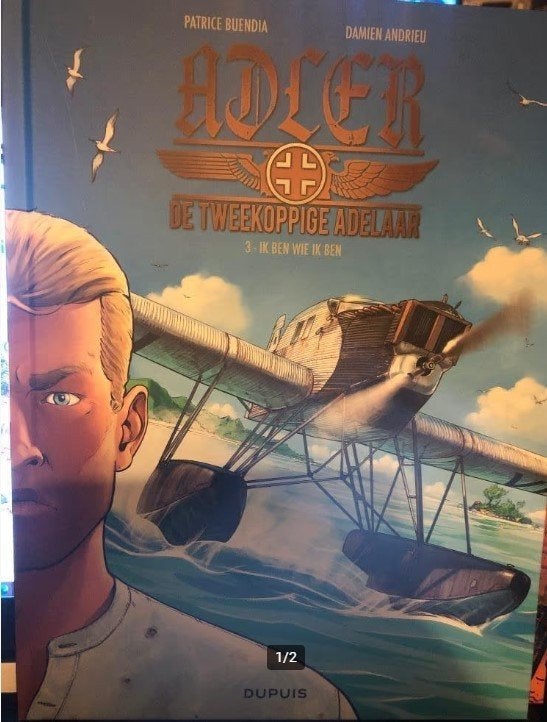 ik ben wie ik ben adler de tweekoppige adelaar hc g7 h4, Eén stripboek, Ophalen of Verzenden, Zo goed als nieuw