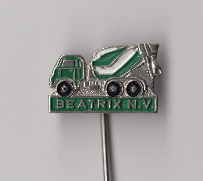 DAF Betonmixer Vrachtwagen Beatrix NV Eindhoven speldje, Gebruikt, Niet vindbaar, Niet vindbaar, Speldje of Pin