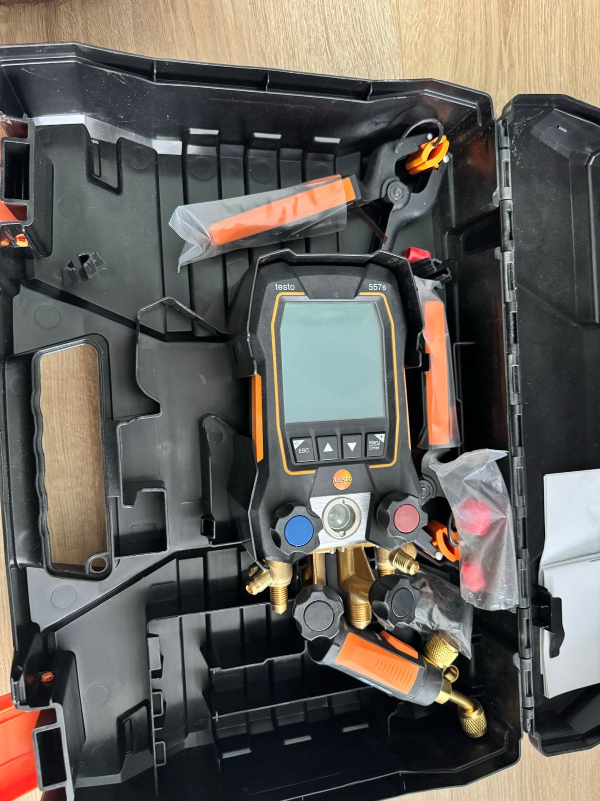 Nieuwe Testo 557s Digitale Manometer voor Airco/Koelsystemen, Doe-het-zelf en Verbouw, Ophalen, Nieuw, Druk