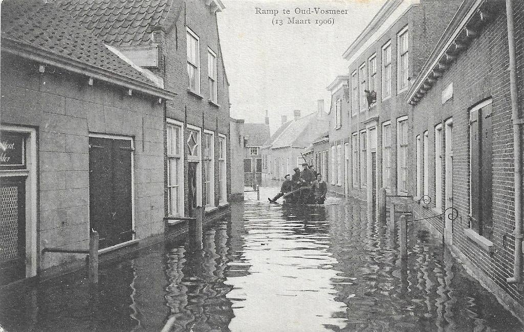AK Oud-Vossemeer - Ramp te Oud-Vosmeer (13 maart 1906), Verzenden, Voor 1920, Ongelopen, Zeeland
