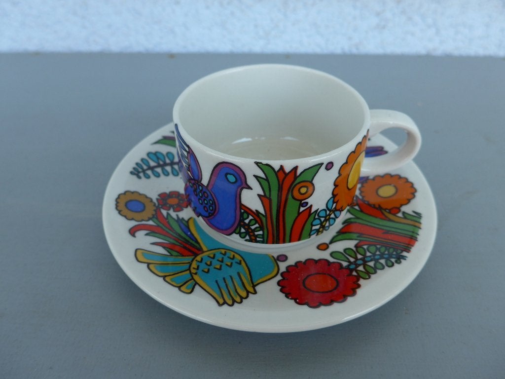 Villeroy & Boch Acalulco 1 espresso kop en schotel, Villeroy & Boch, Vintage, Nieuw, Ophalen of Verzenden
