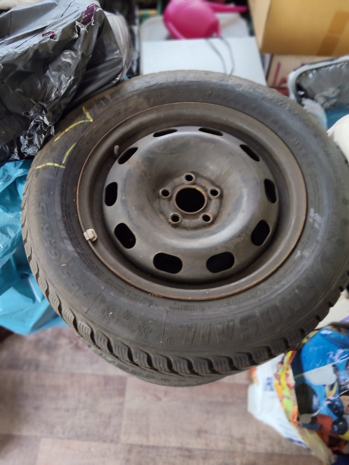 Winterbanden, Ophalen, Gebruikt, 15 inch, Banden en Velgen