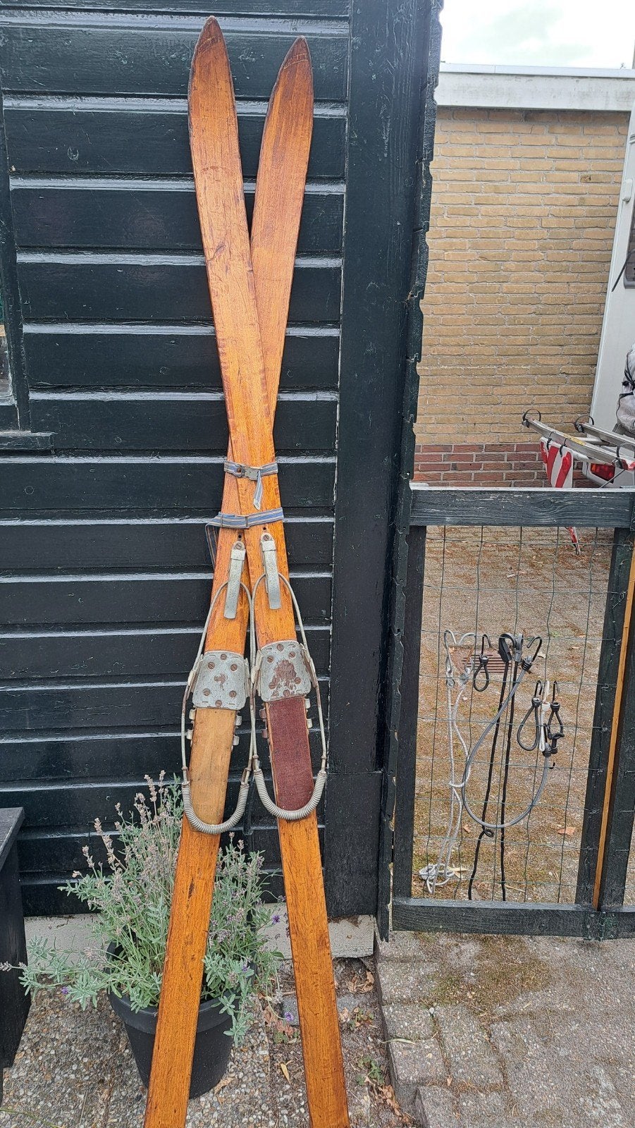 Zweedse antieke ski's, Ophalen of Verzenden