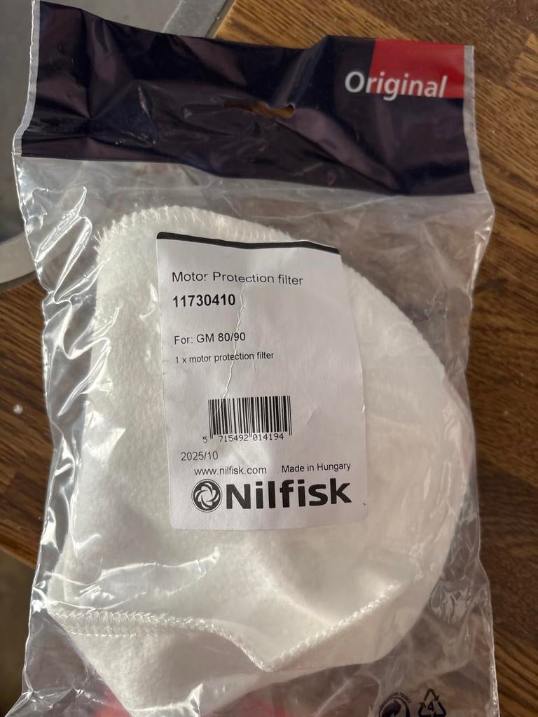 10x Nilfisk Motor Beschermingsfilter GM 80/90, Ophalen of Verzenden, Nieuw, Stofzak, Minder dan 1200 watt