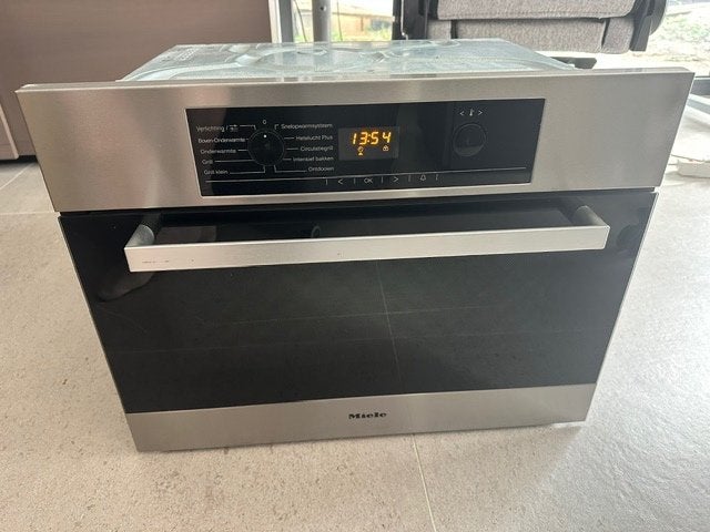 Mooie Miele oven H5040B RVS in goede staat 45 cm hoog, Witgoed en Apparatuur, Ovens, Ophalen, 45 tot 50 cm, Gebruikt, Oven