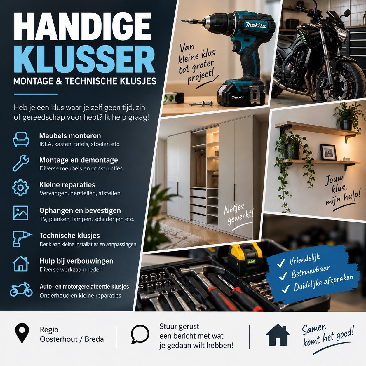 Handige klusser – montage & technische klusjes, Doe-het-zelf en Verbouw, Ophalen, Nieuw