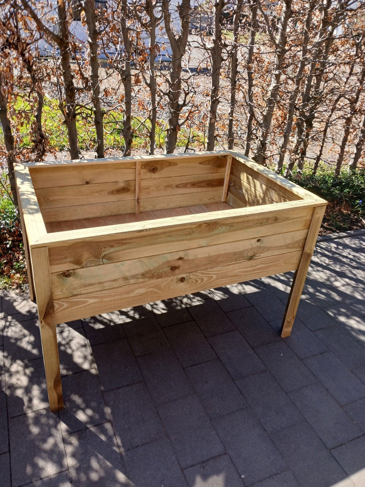 mooie stevige moestuin bakken, Ophalen, Rechthoekig, Hout, Binnen