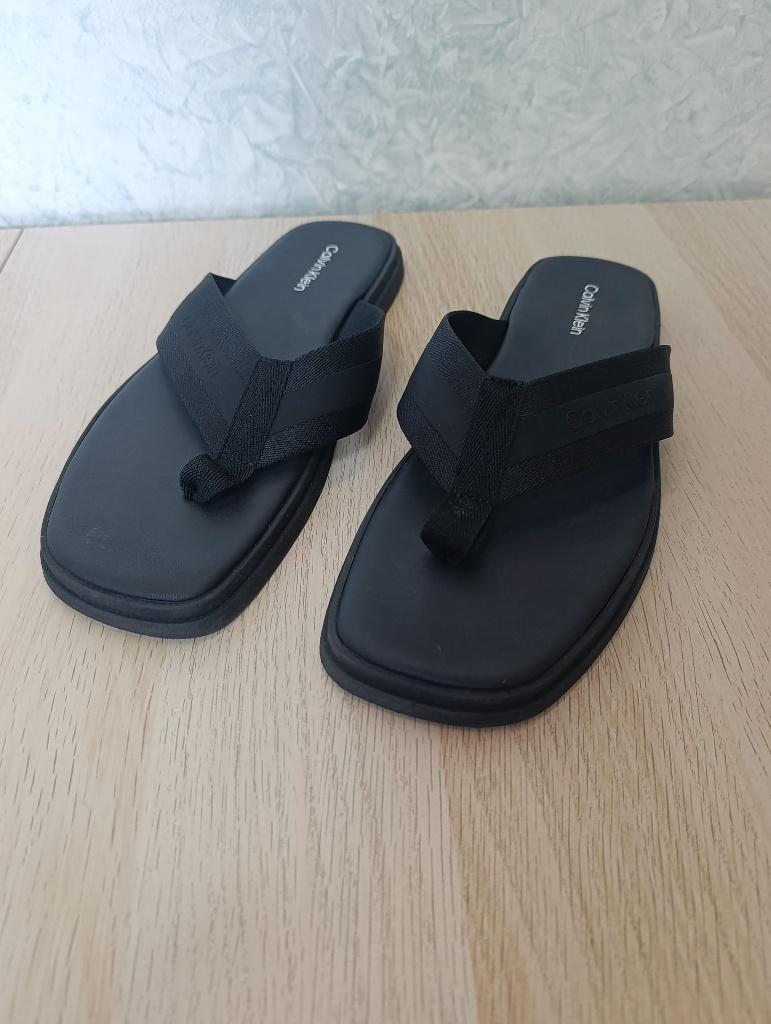 Nieuwe Calvin Klein Teenslippers, Slippers, Calvin Klein, Zwart, Nieuw