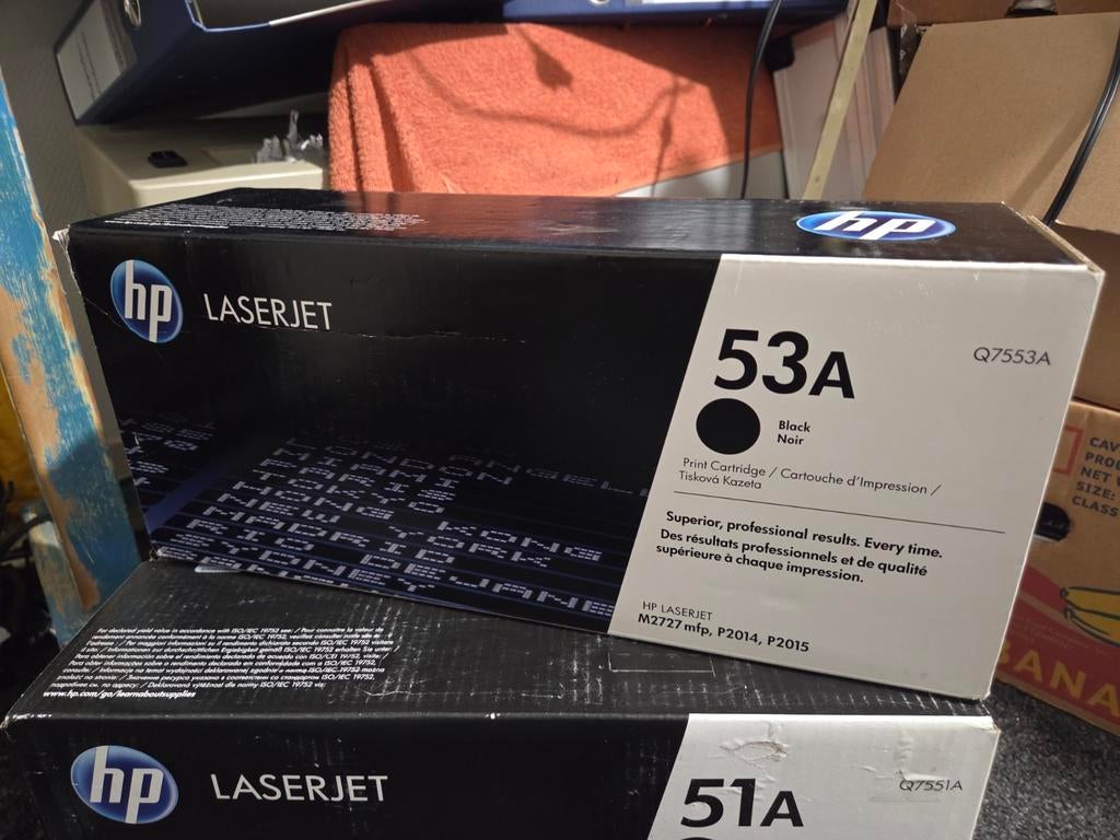 HP 53A (Q7553A) Black LaserJet Toner – Origineel & Verzegeld, Ophalen of Verzenden, Nieuw, Toner, HP