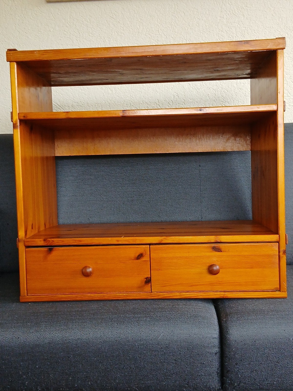 grenen kastje met 2 laden., Ophalen, 25 tot 50 cm, 50 tot 100 cm, Minder dan 100 cm