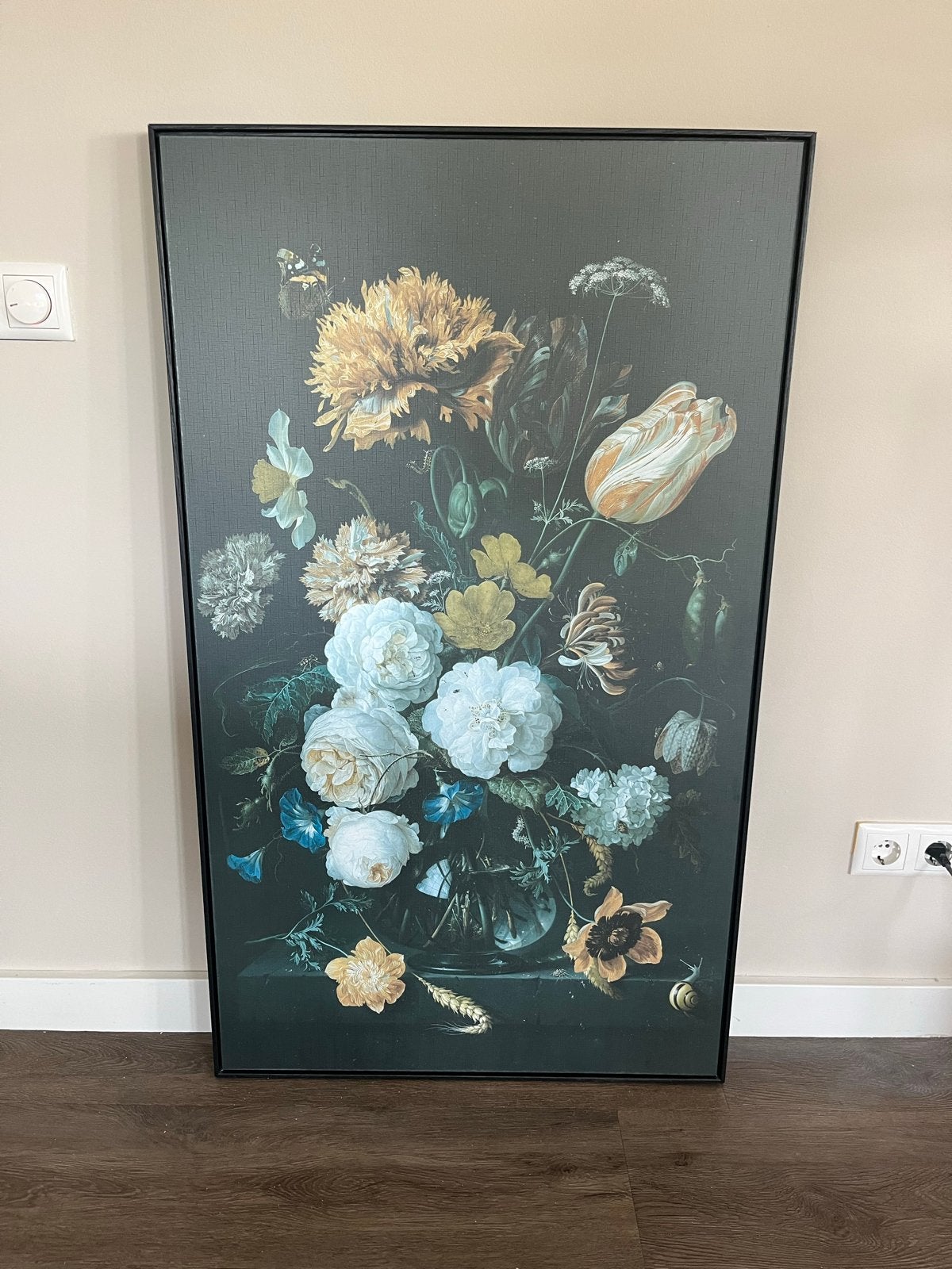 Stilleven Jan Davidsz de Heem - Vaas met bloemen (70x120), Antiek en Kunst, Kunst | Schilderijen | Klassiek, Ophalen, Doek, Stilleven