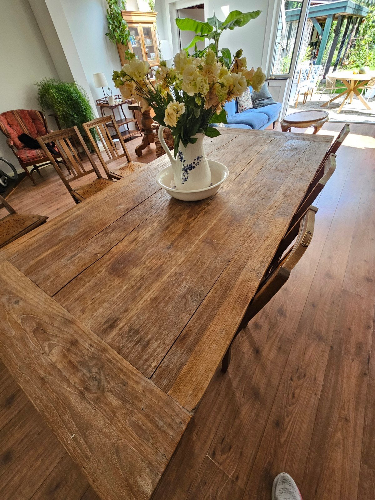 Foto 9 van Hele mooie, grote, landelijke eettafel