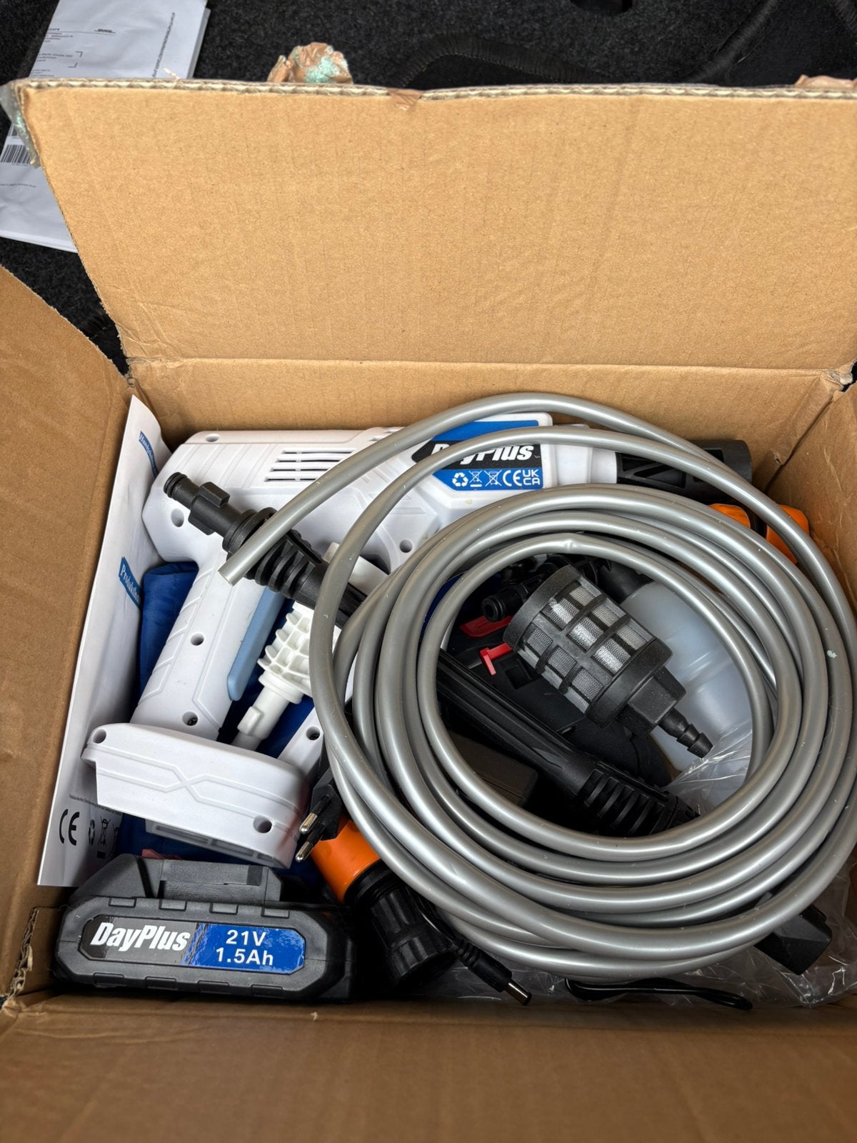 Hogedruk powerwasher, Ophalen of Verzenden, Nieuw, Accu, Met autostop en -start